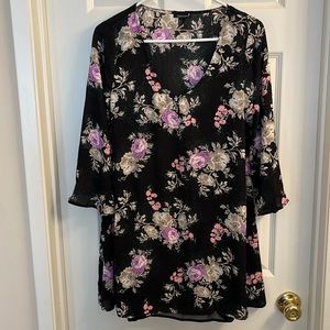 FOREVER 21 floral print mini dress